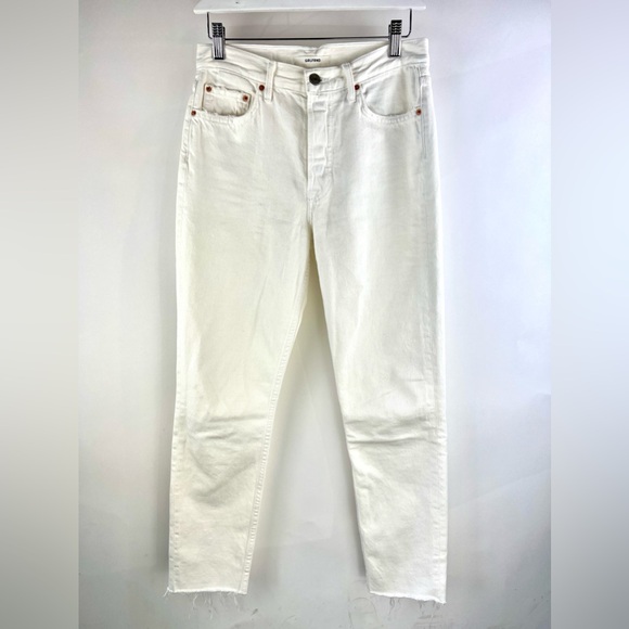 GRLFRND Karolina White Flag High Rise Skinny Crop Jeans - Picture 2 of 14